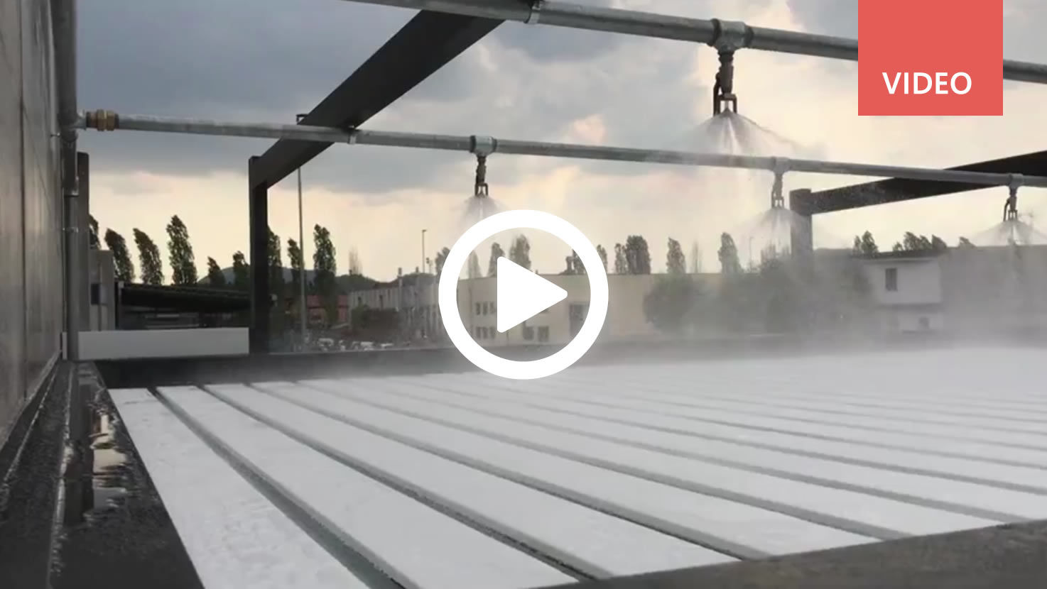 Test tenuta acqua pergole bioclimatiche Gibus