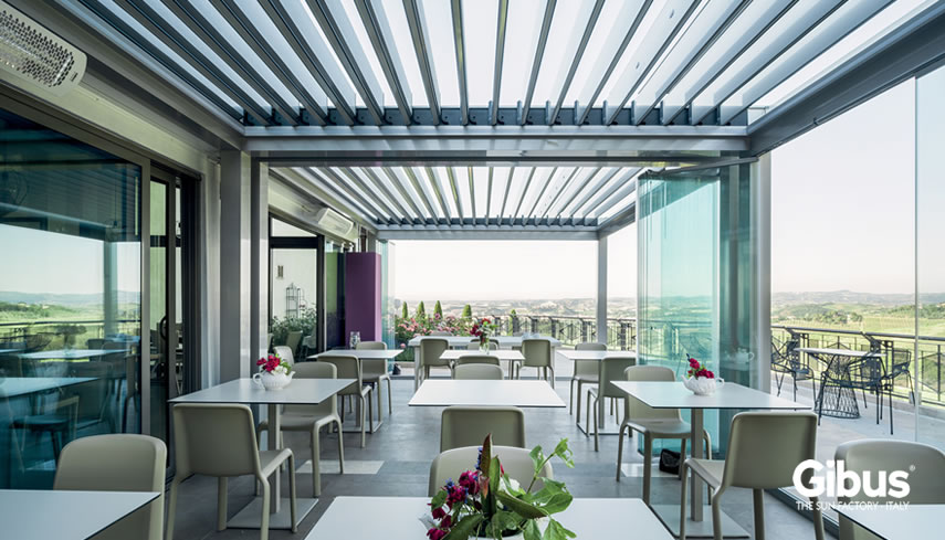 Pergola bioclimatica Med Twist Gibus